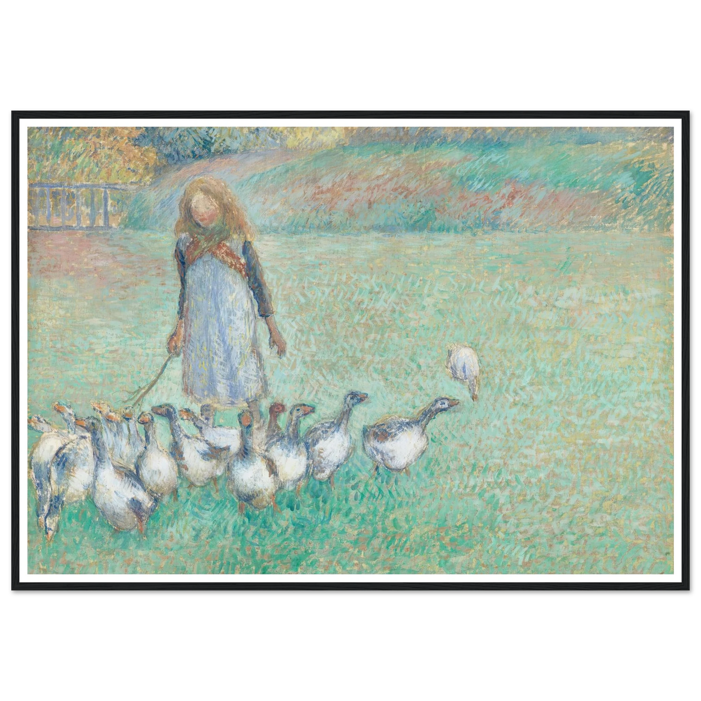 Petite gardeuse d’oies (1886) Art Print | Camille Pissarro-Quipham Collections
