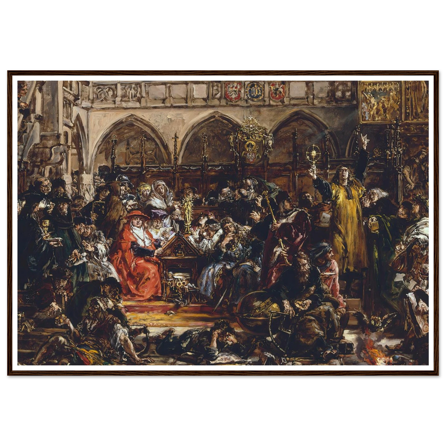 Influence of the university on the country, from the series “History of Civilization in Poland” (1888) Art Print | Jan Matejko-Quipham Collections
