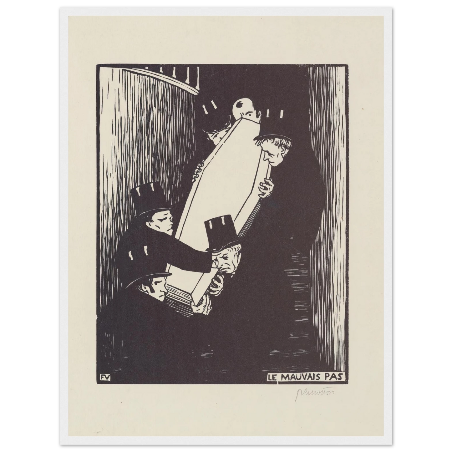 Le mauvais pas (1893) Art Print | Felix Vallotton-Quipham Collections