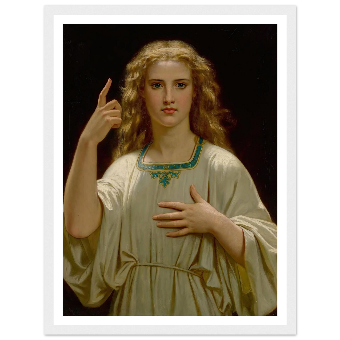 Pensez À Dieu (1876) Art Print | Hugues Merle-Quipham Collections