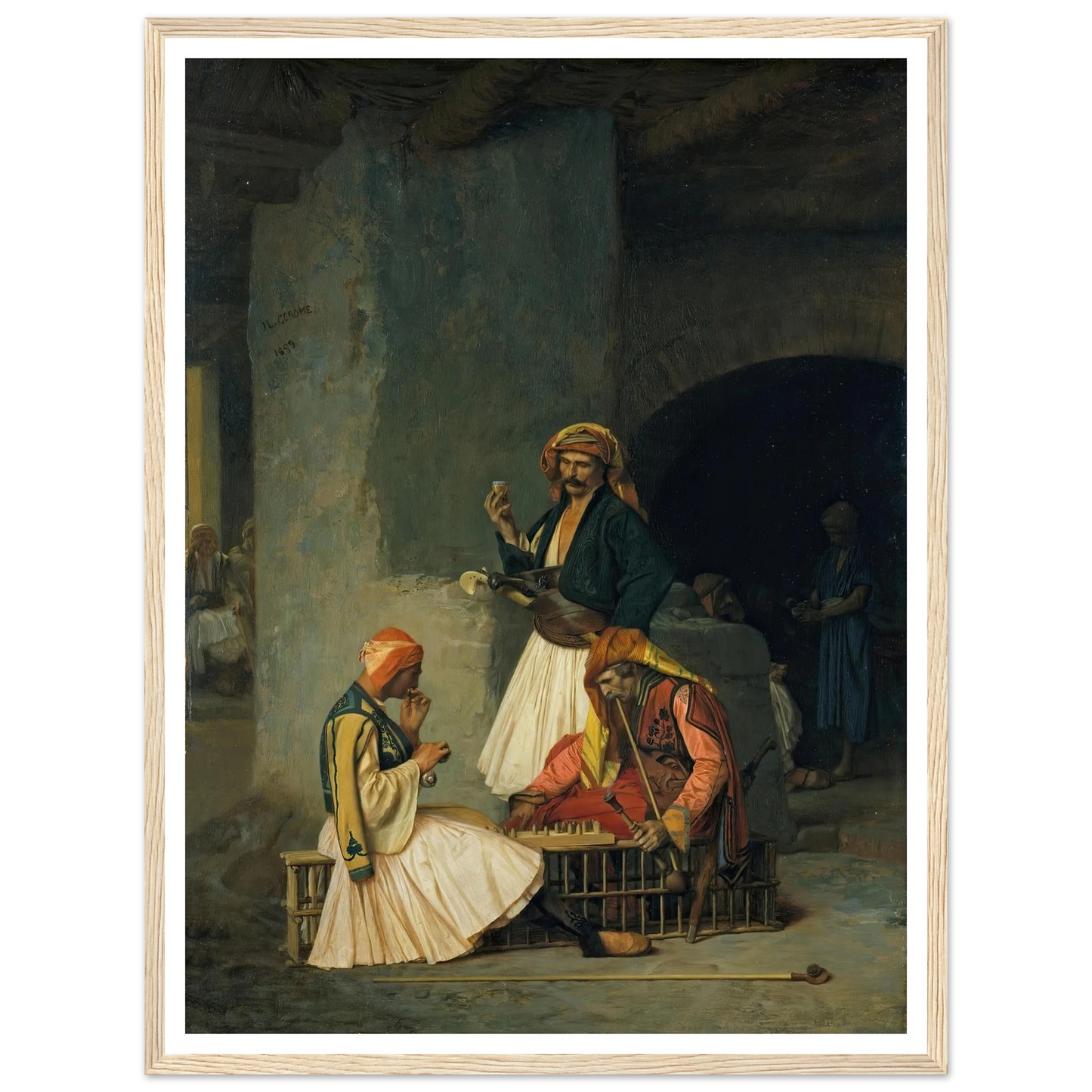 The Draught Players (1859) Art Print | Jean Leon Gerome-Quipham Collections