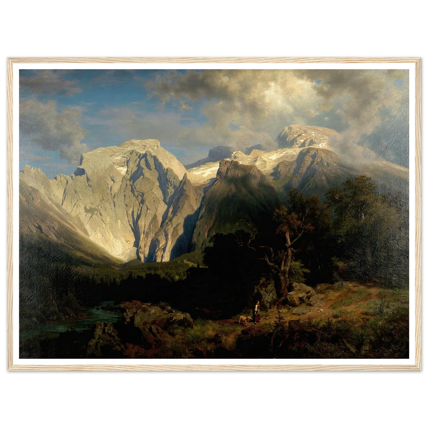 Kalkgebirgslandschaft Art Print | August Wilhelm Leu-Quipham Collections