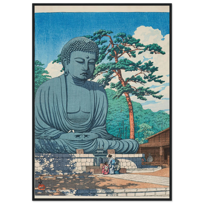 Kamakura daibutsu (The Great Buddha at Kamamura) (1930) Art Print | Kawase Hasui-Quipham Collections