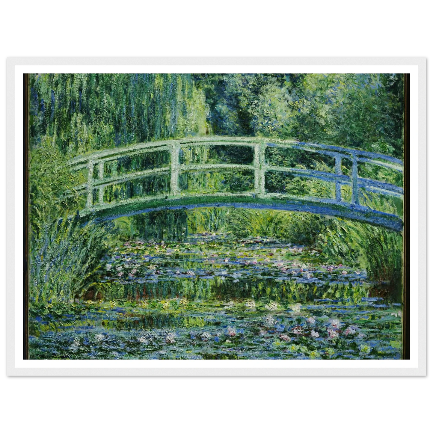 Water Lilies and Japanese Bridge (1899) Art Print | Claude Monet-Quipham Collections