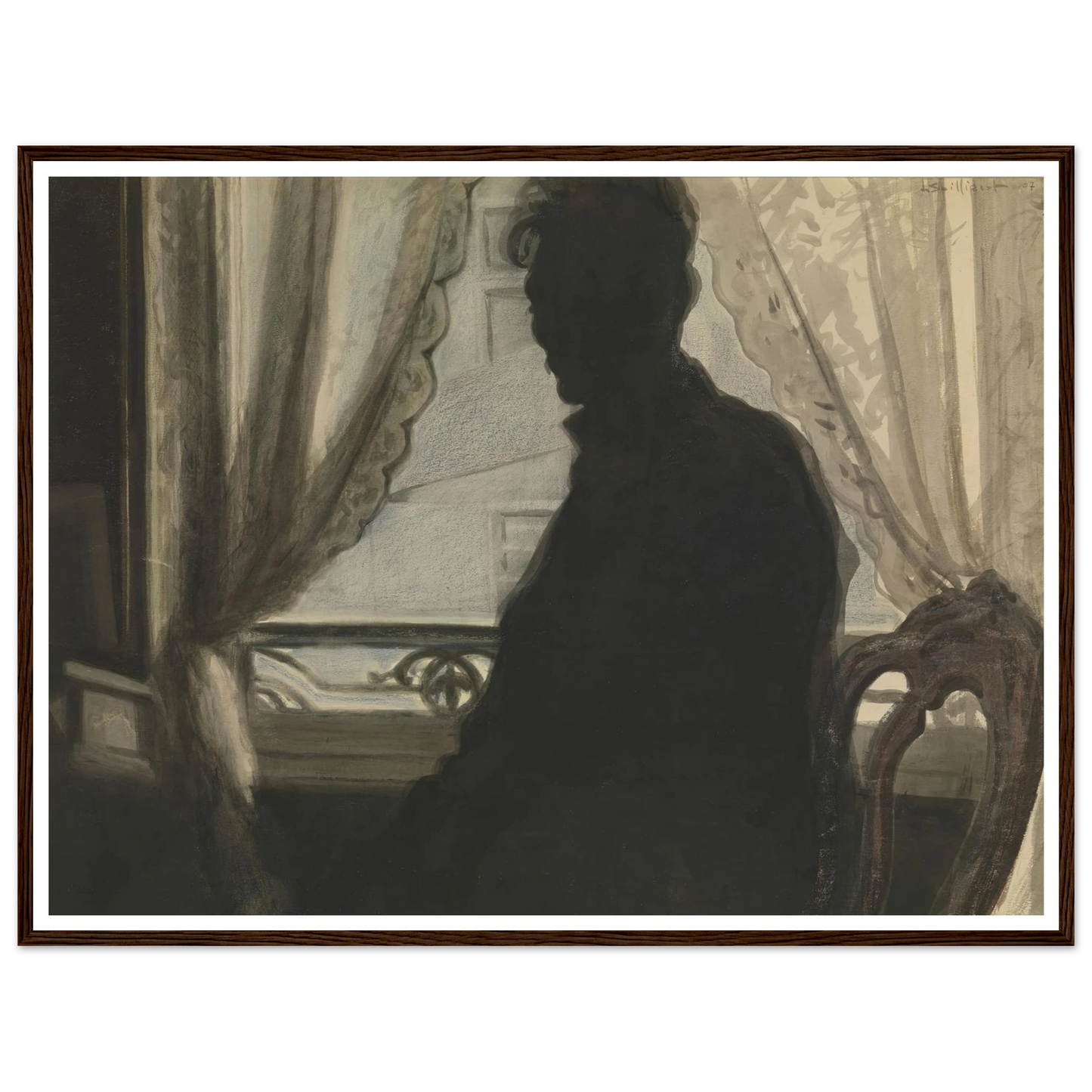Silhouet van de schilder (1907) Art Print | Leon Spilliaert-Quipham Collections
