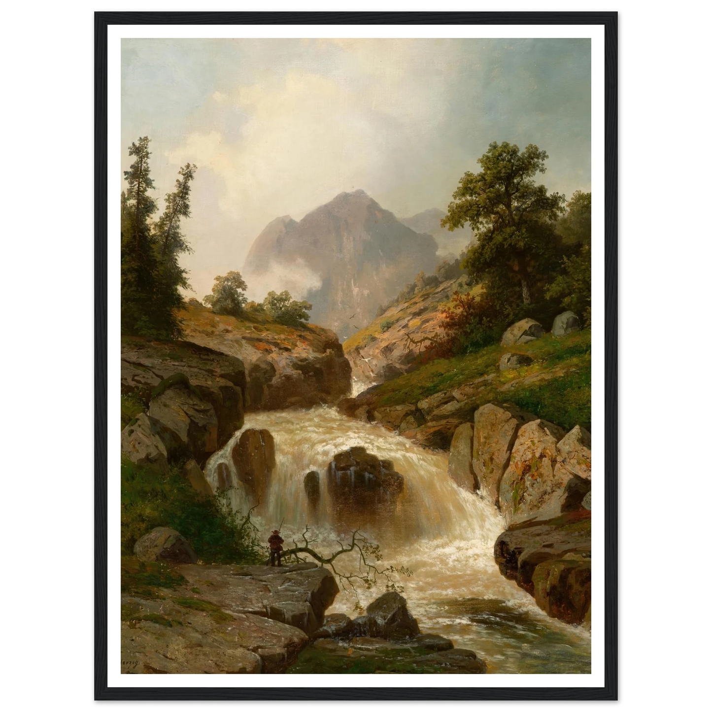 The Rippling River Art Print | Hermann Ottomar Herzog-Quipham Collections