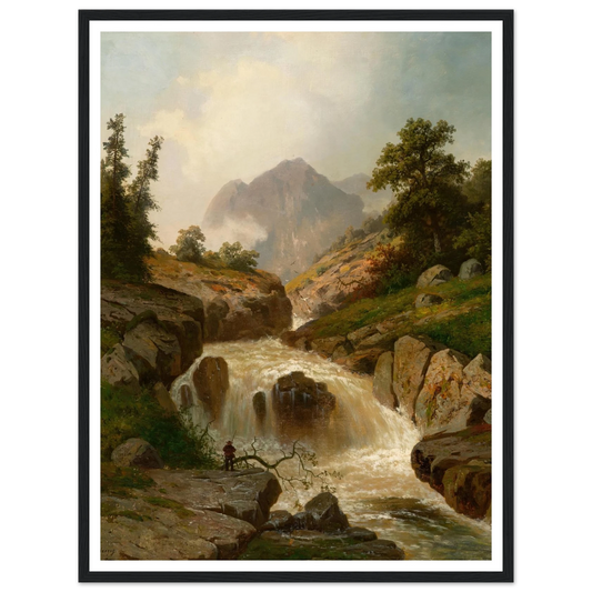 The Rippling River Art Print | Hermann Ottomar Herzog-Quipham Collections
