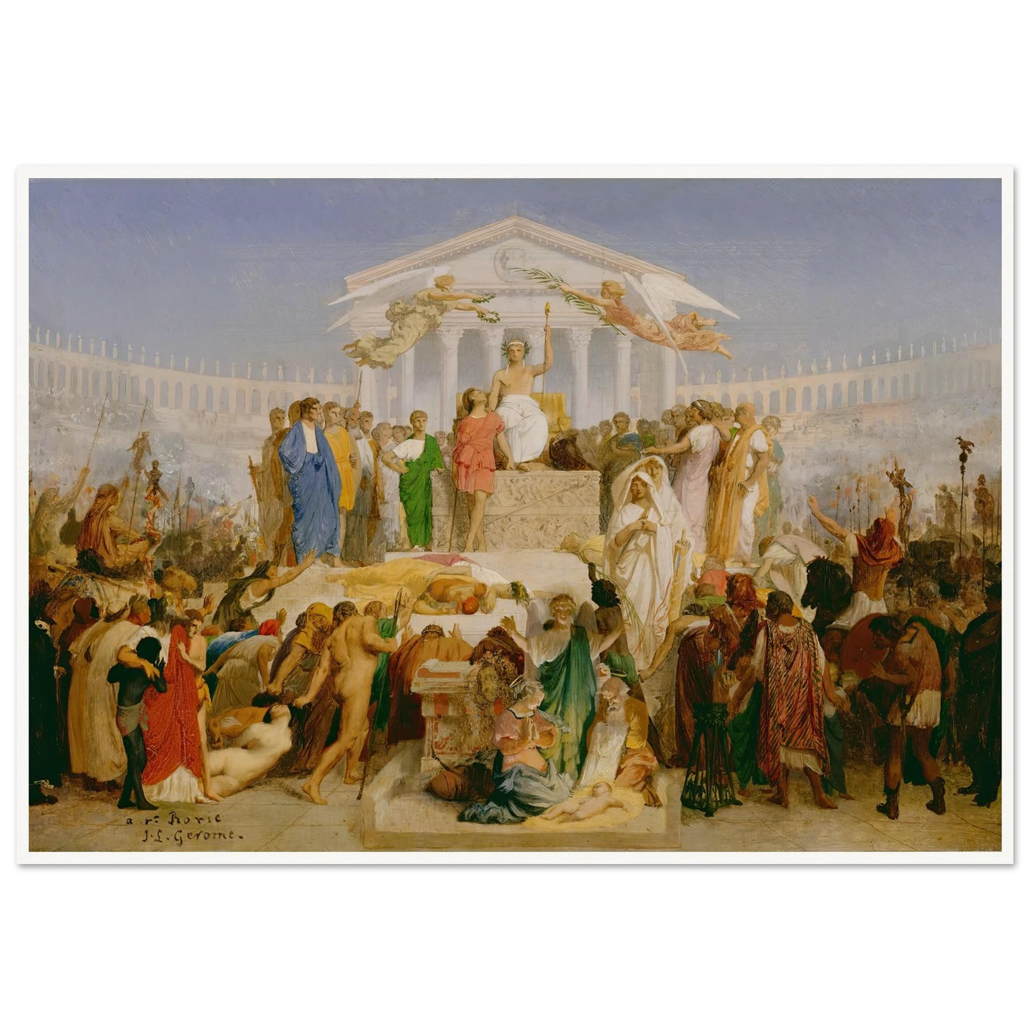 The Age of Augustus, the Birth of Christ (1852) Art Print | Jean Leon Gerome-Quipham Collections