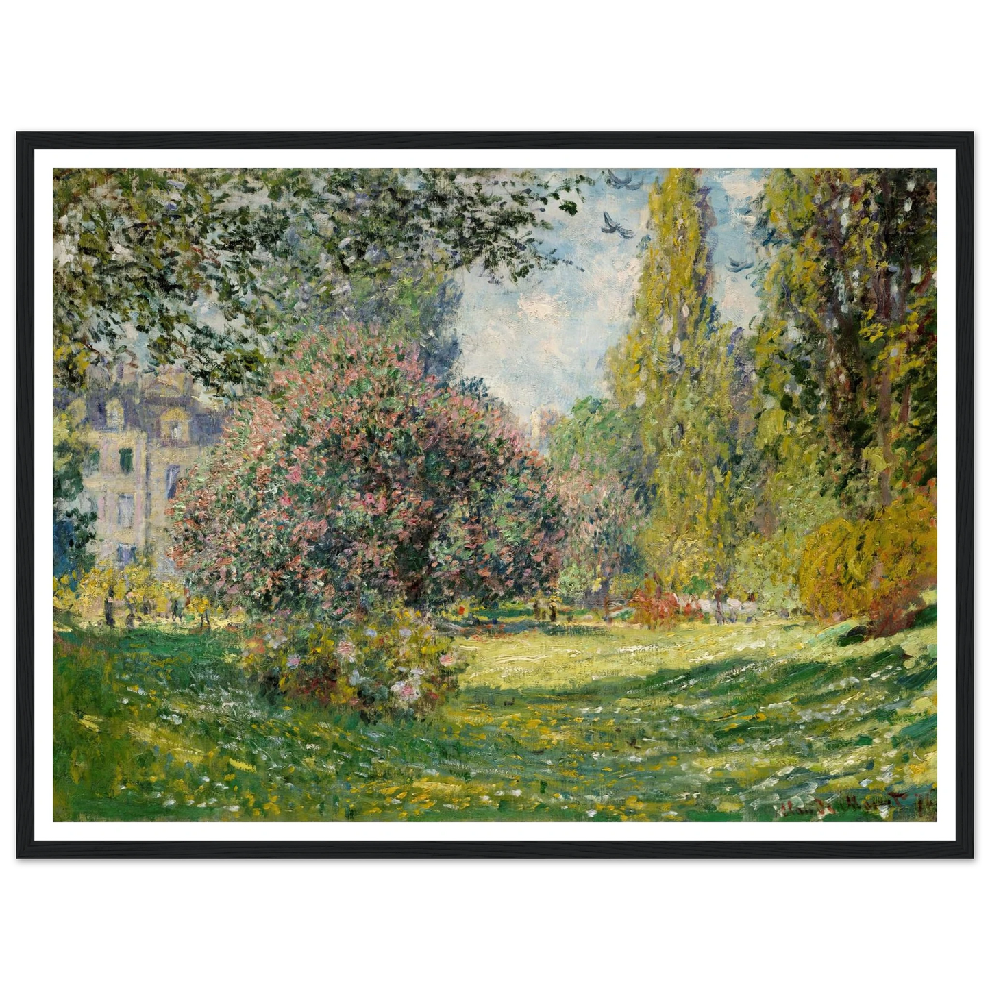 Landscape; The Parc Monceau (1876) Art Print | Claude Monet-Quipham Collections