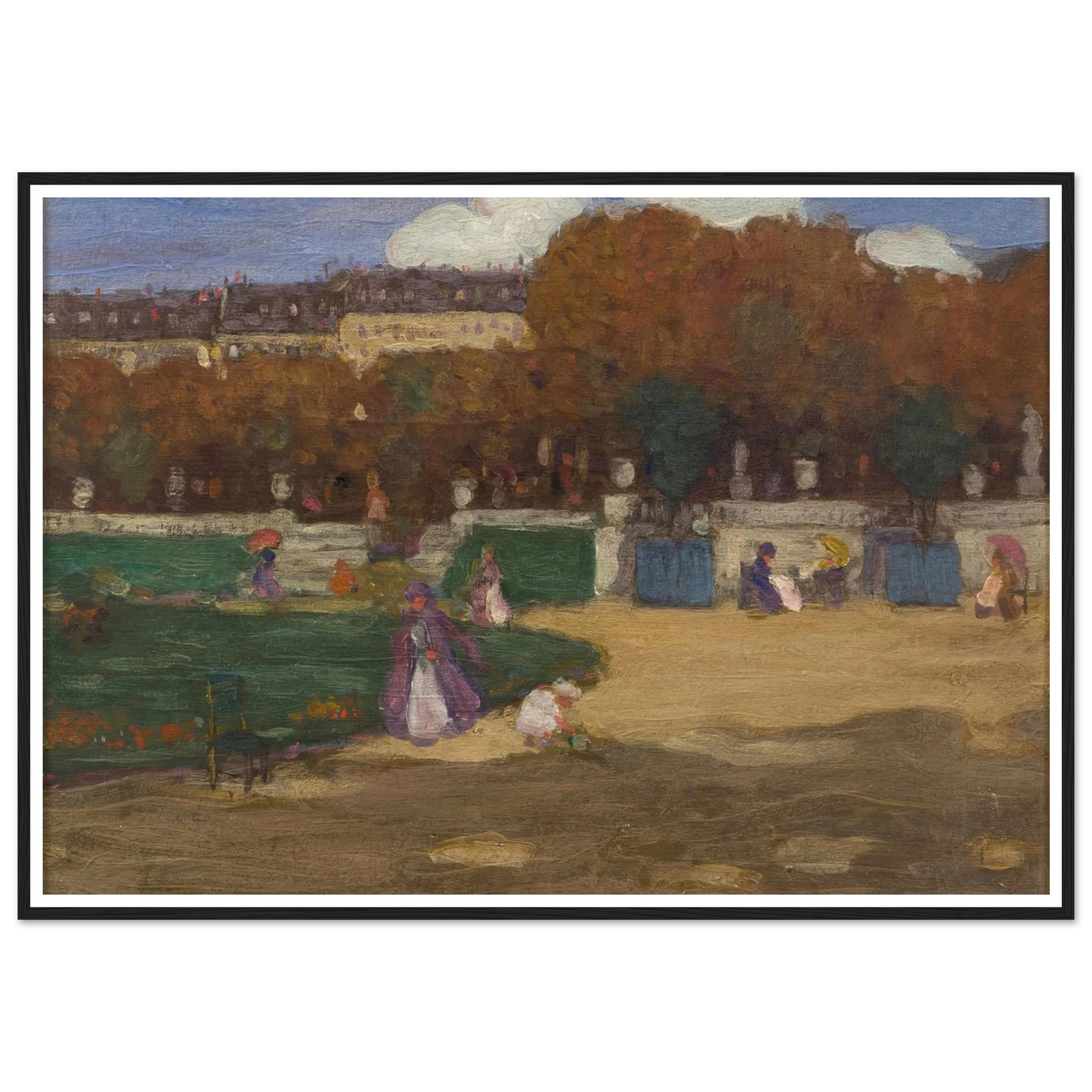 Luxembourg Gardens, Paris (1902) Art Print | Frederick Carl Frieseke-Quipham Collections