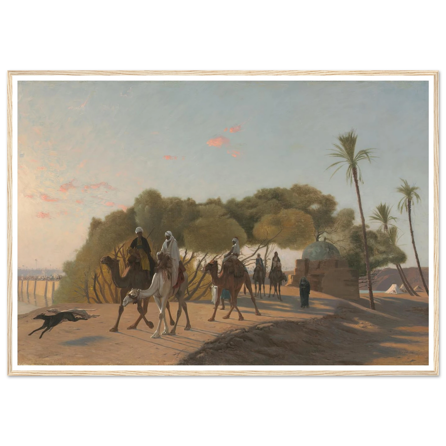 Leaving the Oasis (1880s) Art Print | Jean Leon Gerome-Quipham Collections
