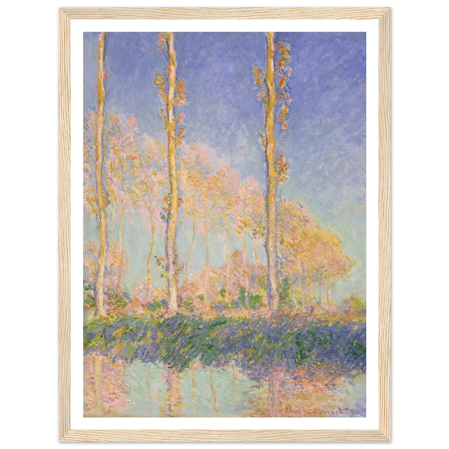 Poplars (1891) Art Print | Claude Monet-Quipham Collections