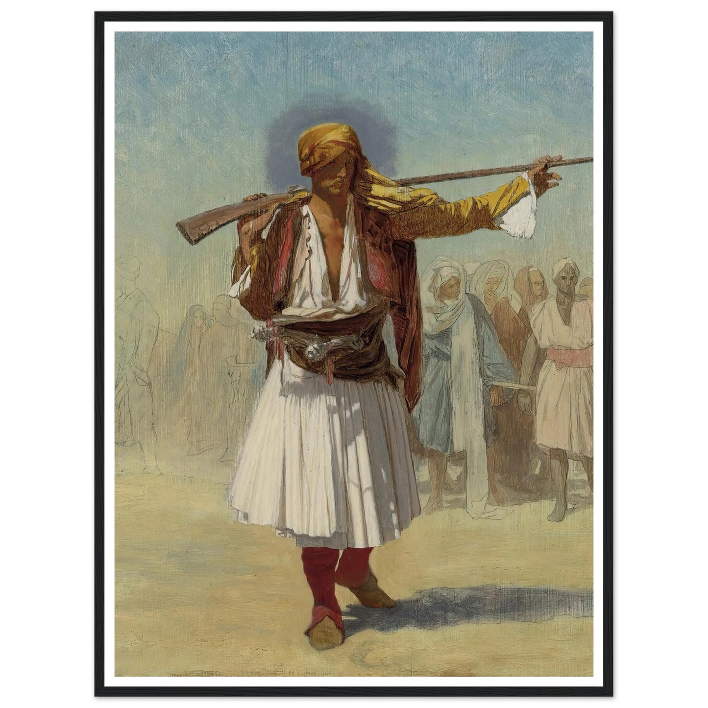 Arnaut Officer (1894) Art Print | Jean Leon Gerome-Quipham Collections