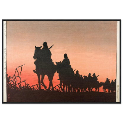 The Red Setting Sun (1937) Art Print | Kawase Hasui-Quipham Collections