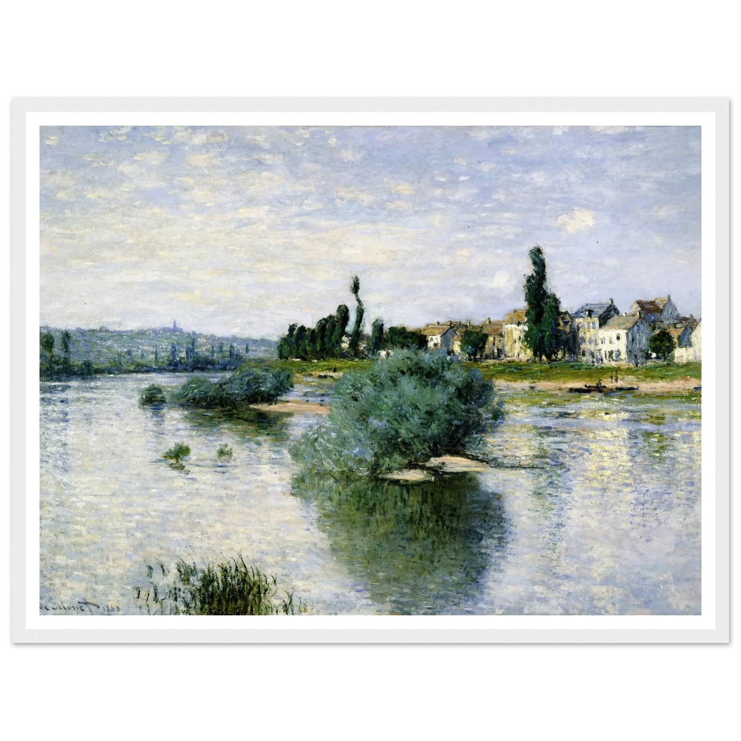 The Seine at Lavacourt (1880) Art Print | Claude Monet-Quipham Collections