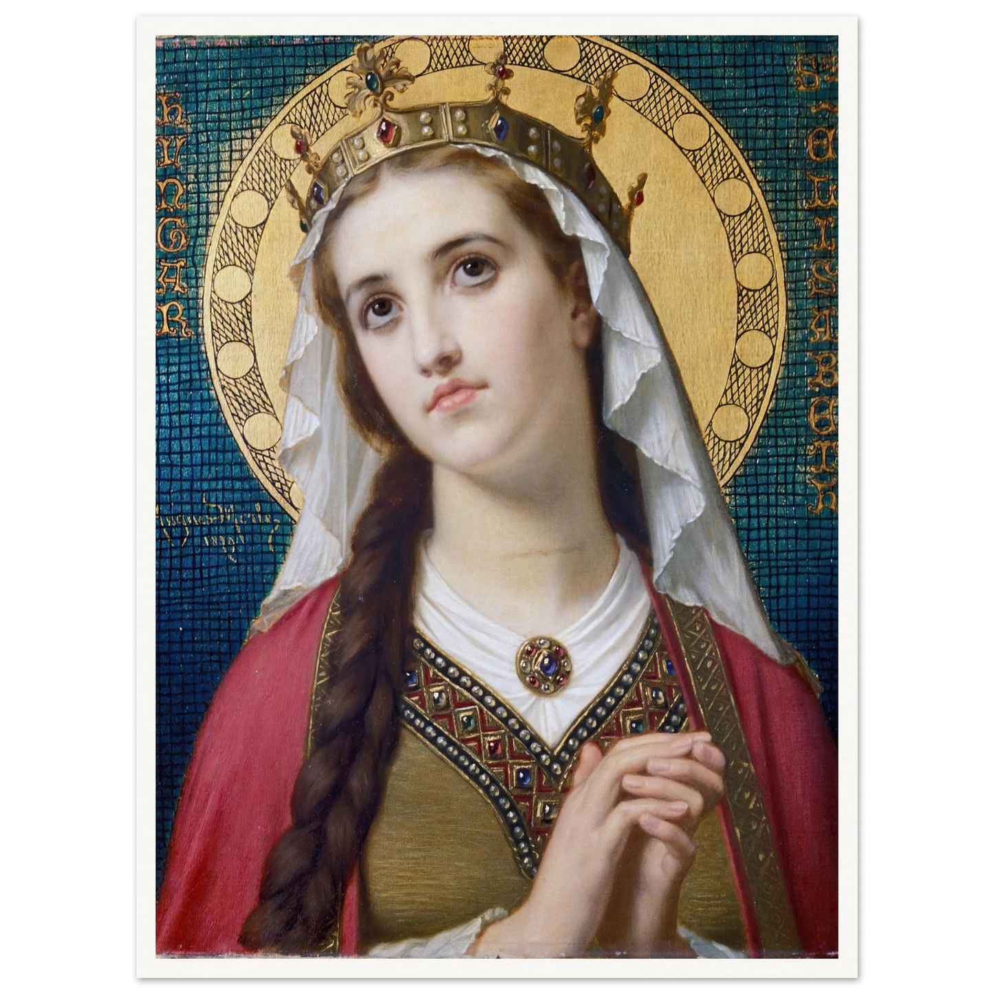 Saint Elizabeth Of Hungary (1879) Art Print | Hugues Merle-Quipham Collections