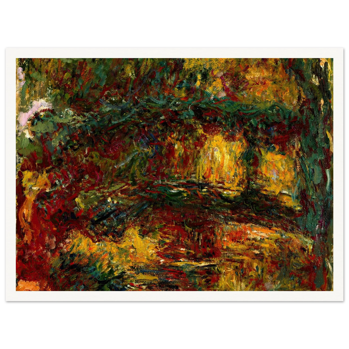 The Japanese Footbridge, Giverny (circa 1922) Art Print | Claude Monet-Quipham Collections