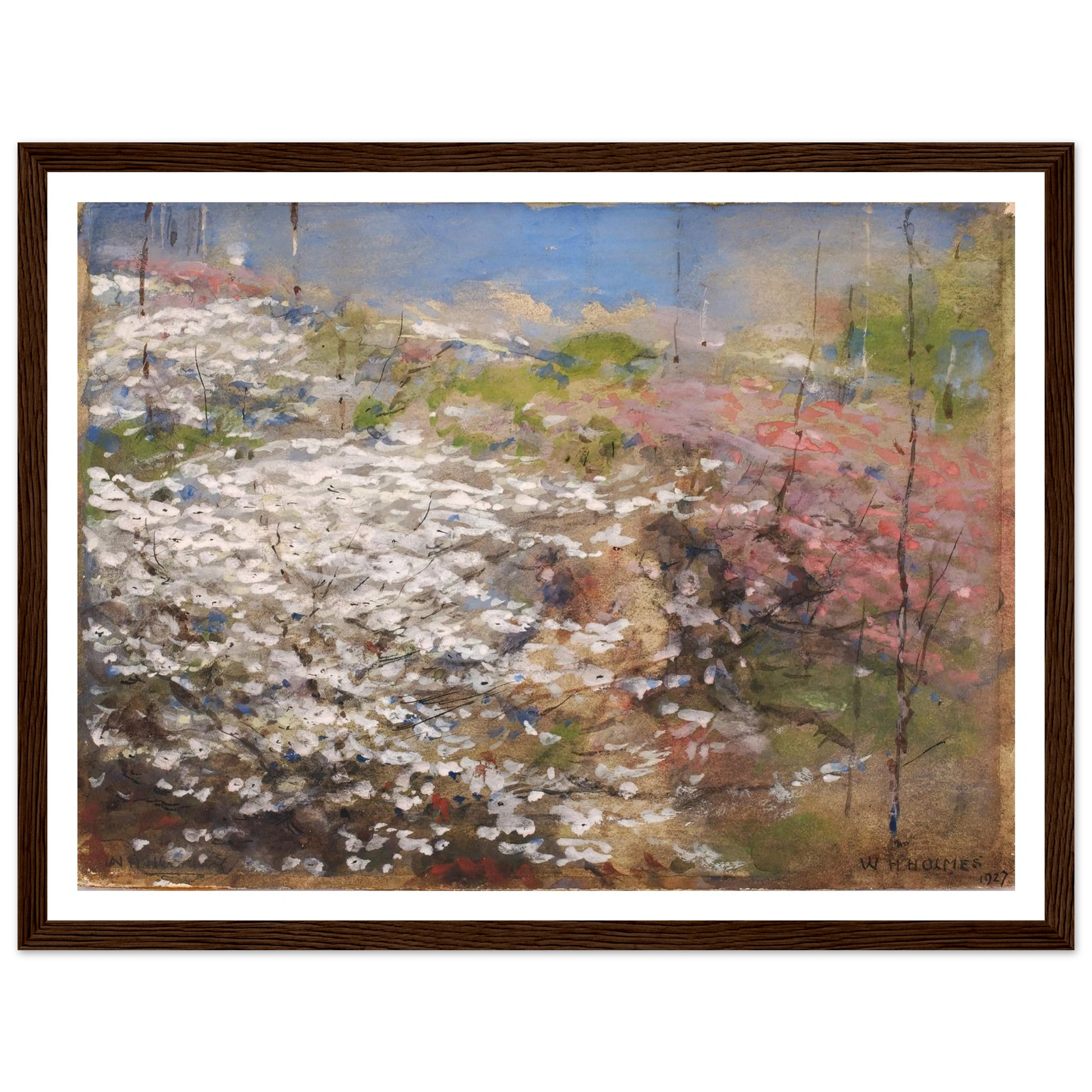 Field Of Blossoms (1927) Art Print | William Henry Holmes-Quipham Collections