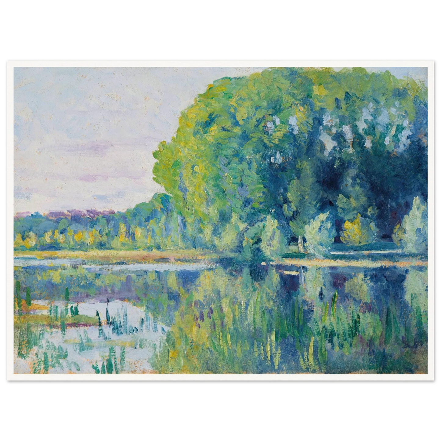 Moulineux, L’Etang (c. 1900–1905) Art Print | Maximilien Luce-Quipham Collections