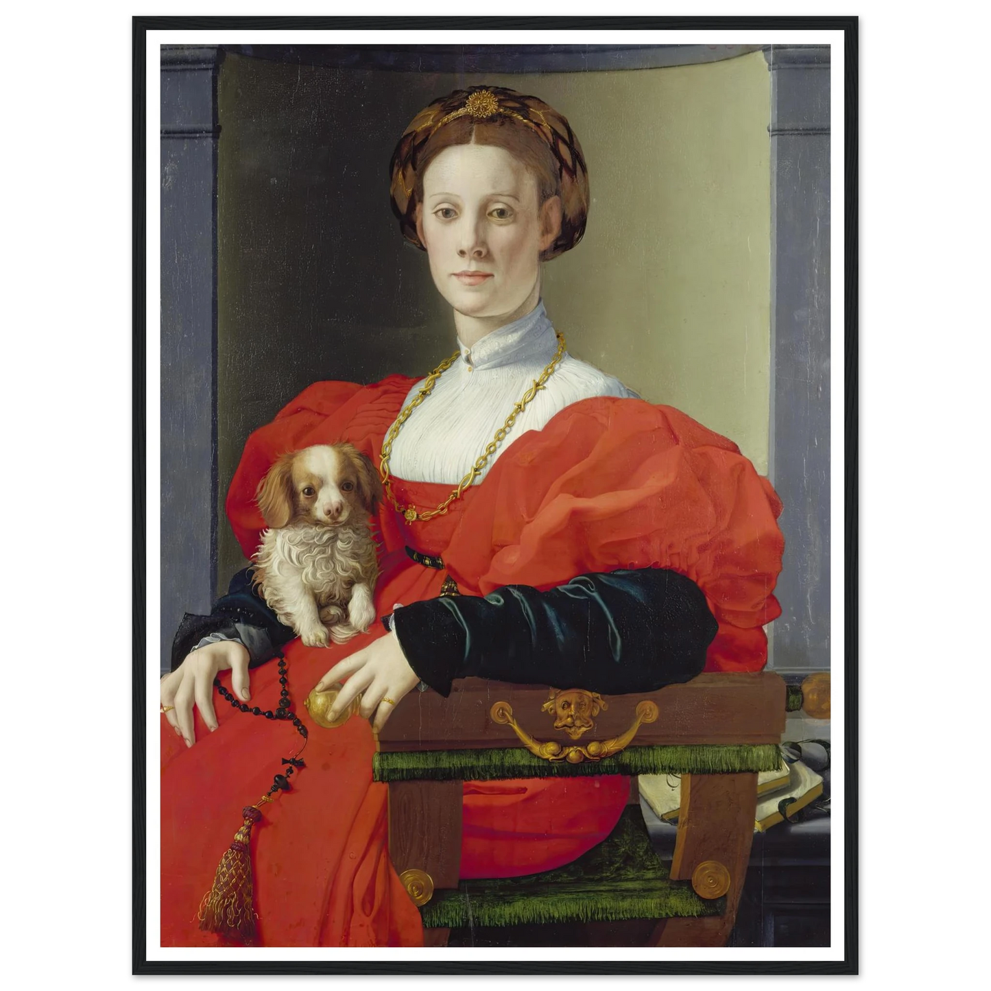 Portrait of a Lady in Red (Francesca Salviati) (ca. 1533) Art Print | Agnolo Bronzino-Quipham Collections