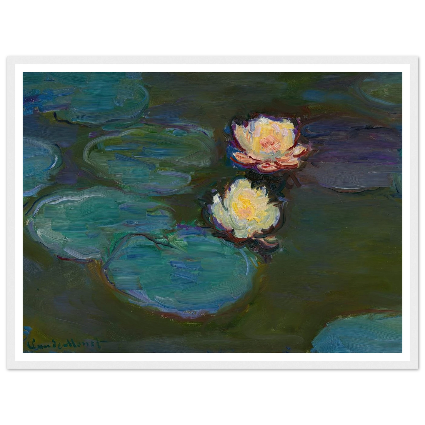 Nympheas (circa 1897-1898) Art Print | Claude Monet-Quipham Collections