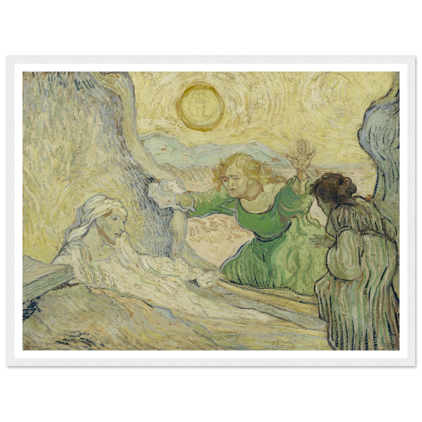 The raising of Lazarus (after Rembrandt) Art Print | Vincent van Gogh-Quipham Collections
