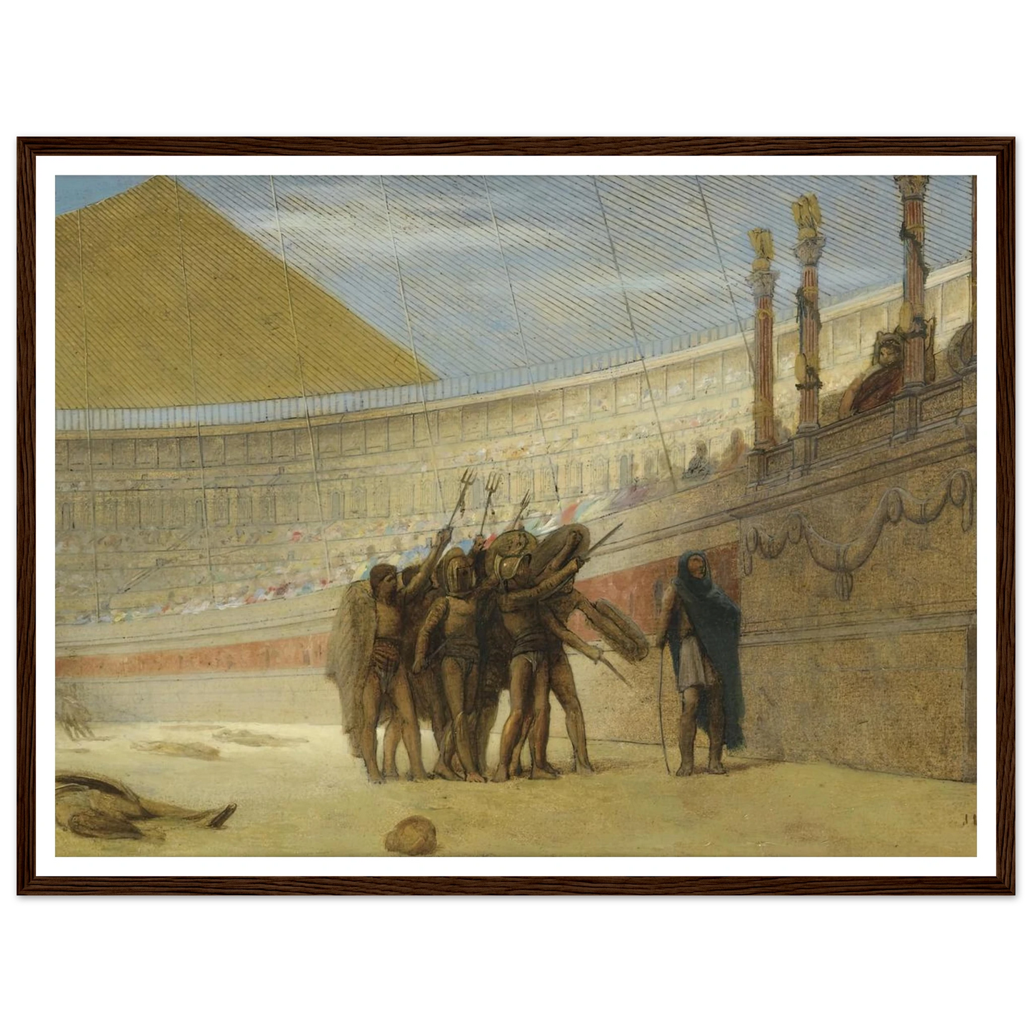 Ave Caesar, morituri te salutant Art Print | Jean Leon Gerome-Quipham Collections