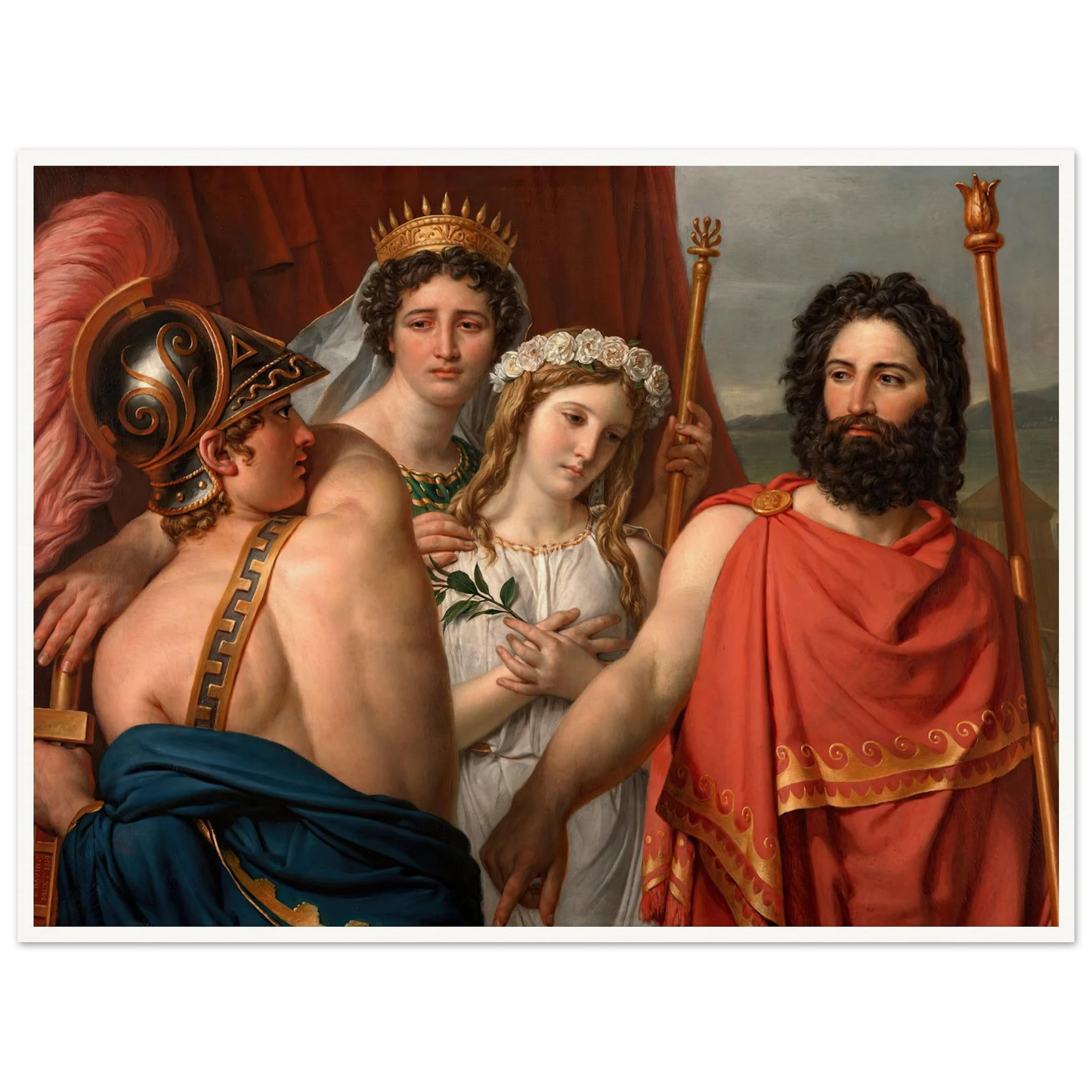 The Anger of Achilles (1819) Art Print | Jacques Louis David-Quipham Collections