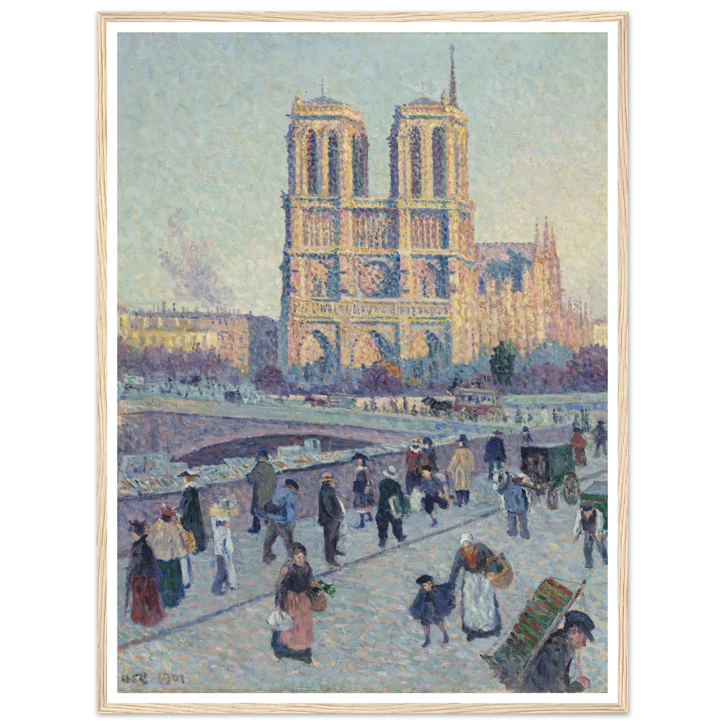 The Quai Saint-Michel and Notre-Dame Art Print | Maximilien Luce-Quipham Collections