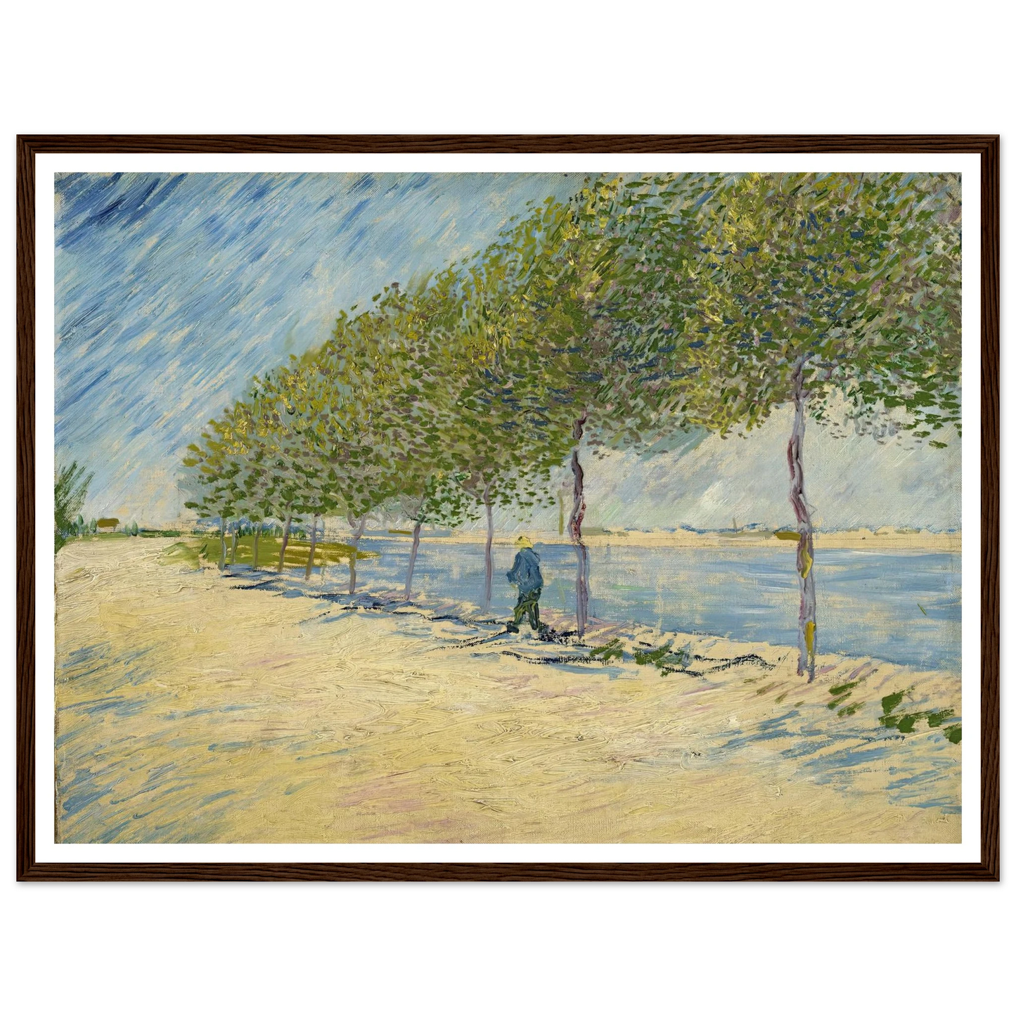 Along the Seine (1887) Art Print | Vincent van Gogh-Quipham Collections