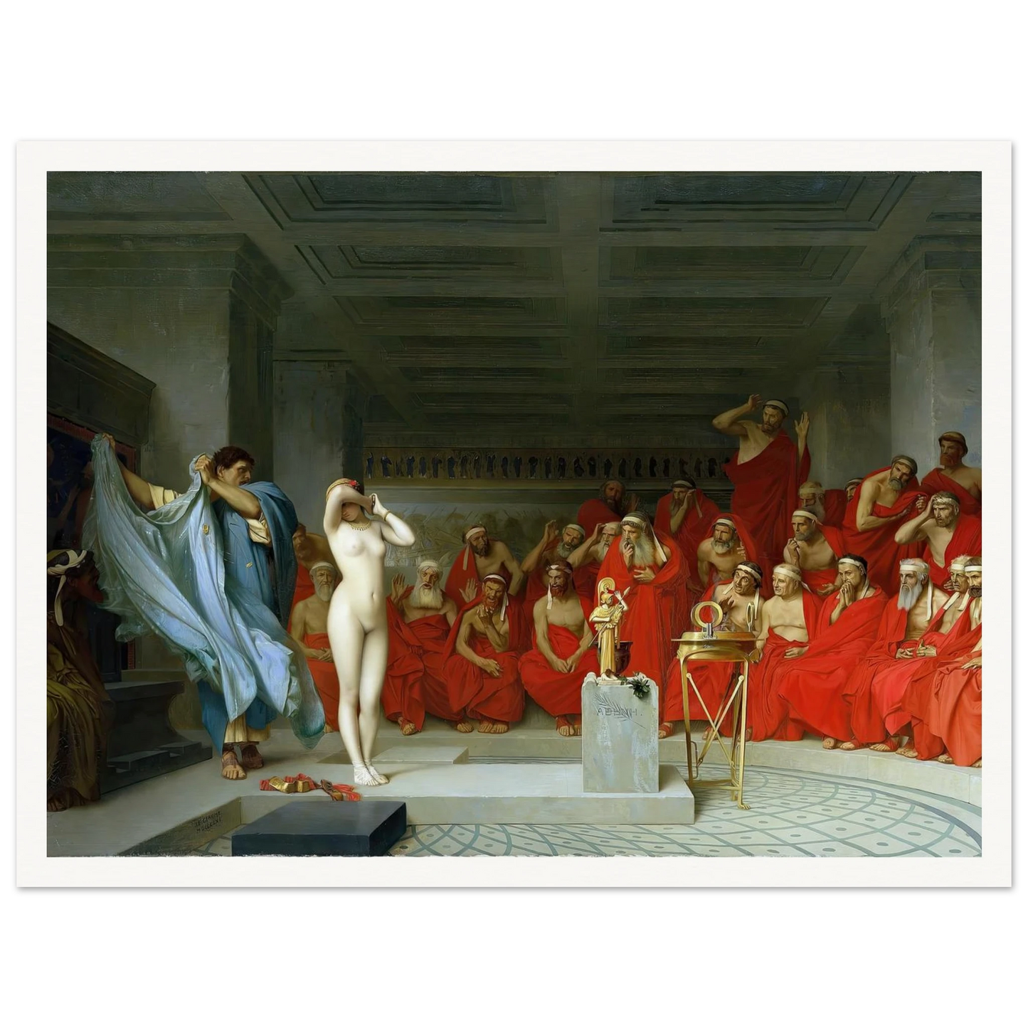 Phryne revealed before the Areopagus (1861) Art Print | Jean Leon Gerome-Quipham Collections