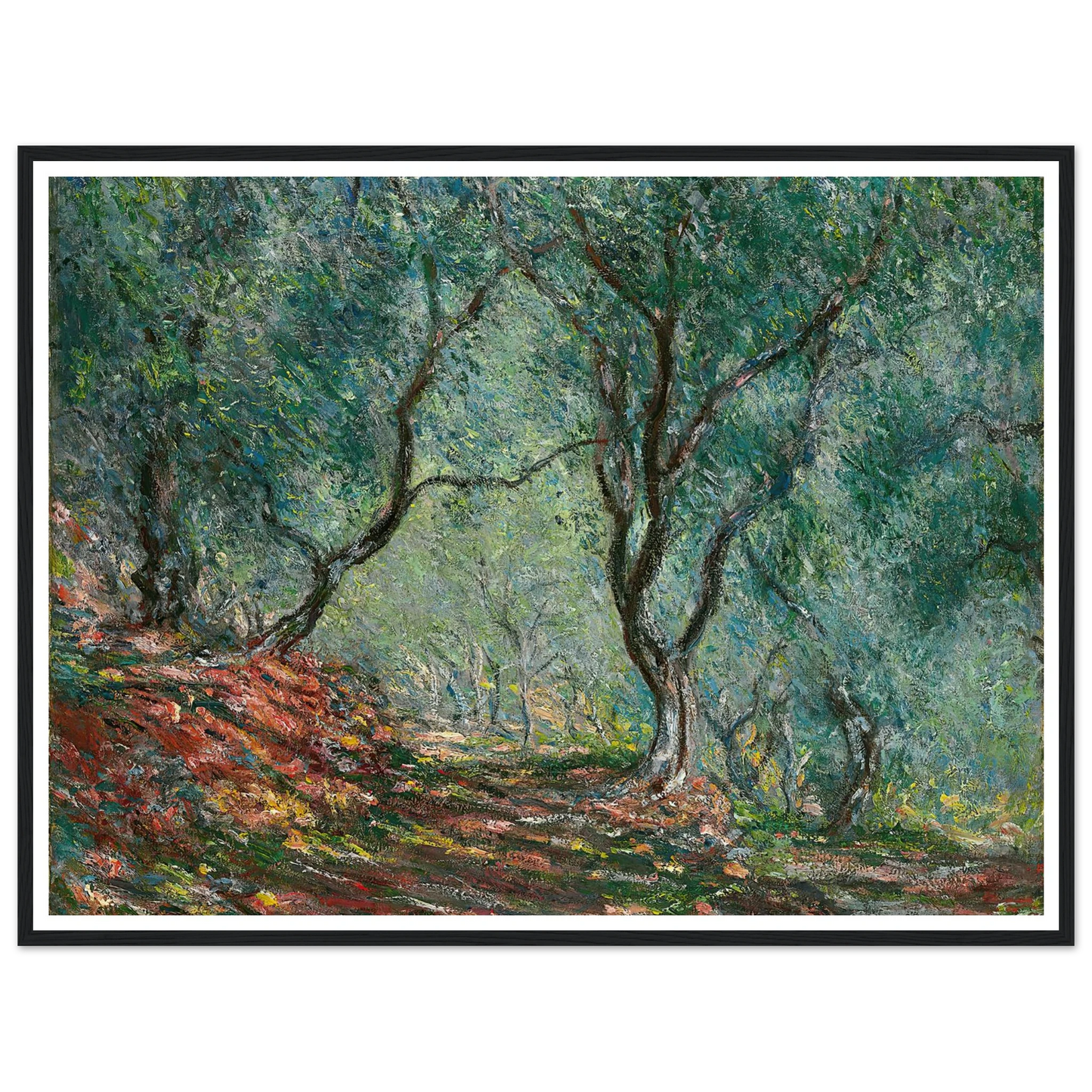 Bois d’oliviers au jardin Moreno (1884) Art Print | Claude Monet-Quipham Collections