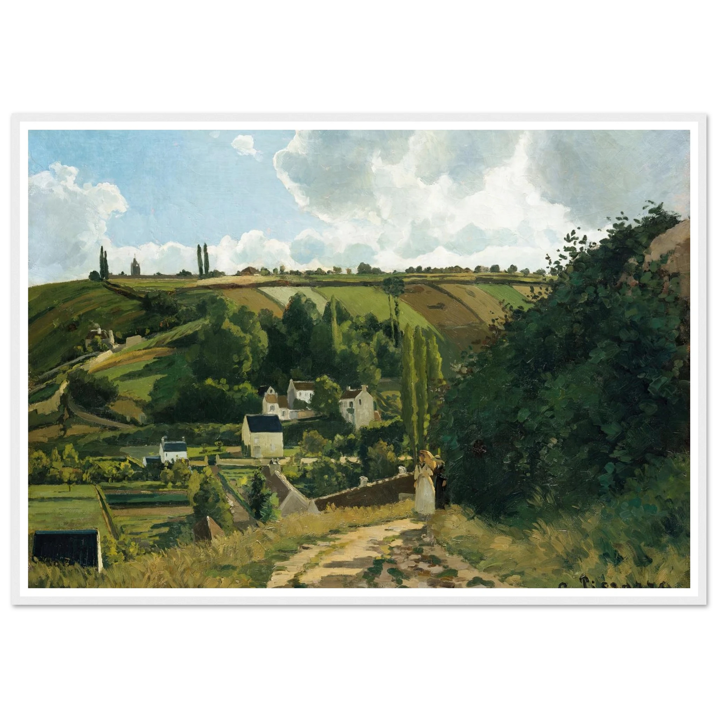 Jalais Hill, Pontoise (1867) Art Print | Camille Pissarro-Quipham Collections