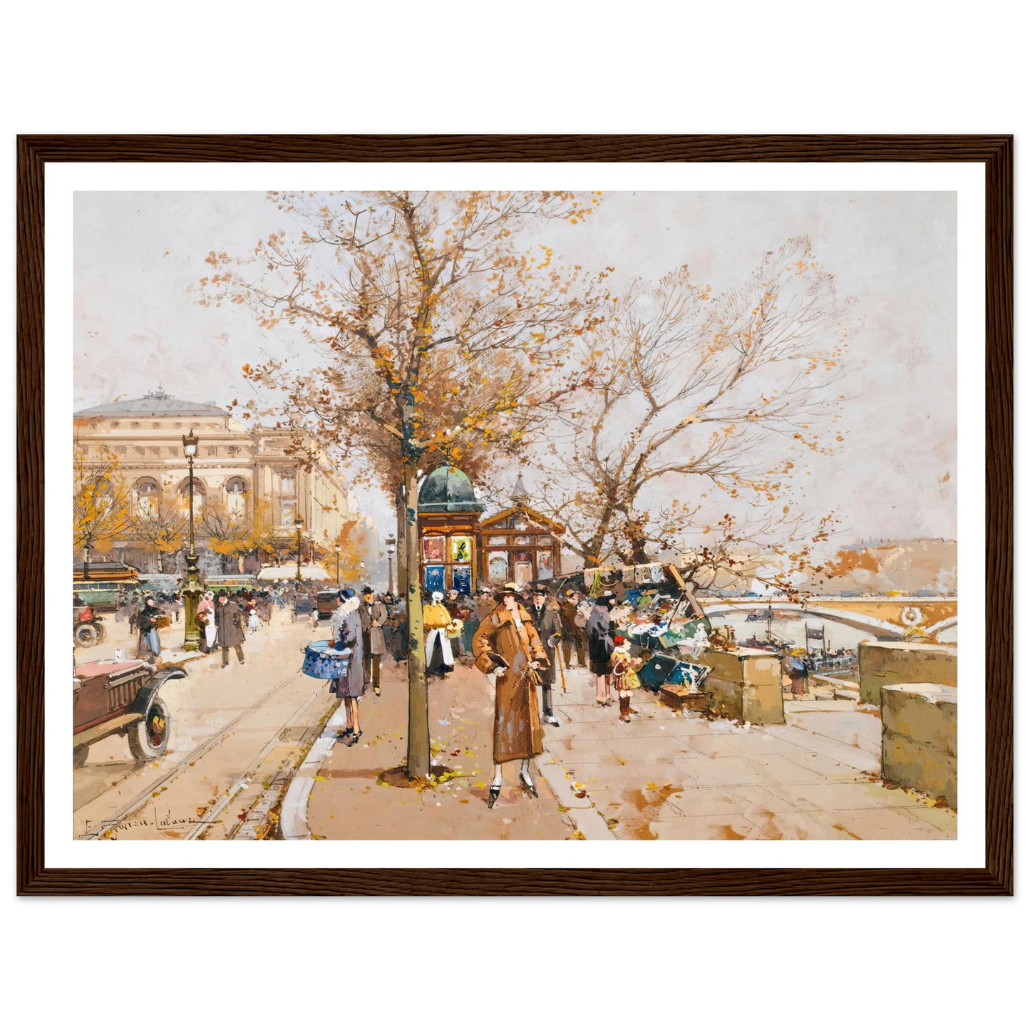 La Place Du Châtelet À Paris Art Print | Eugene Galien Laloue-Quipham Collections