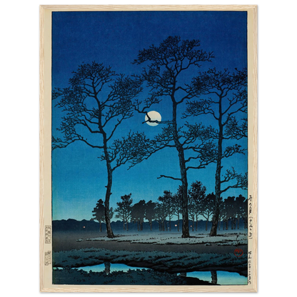 Fuyu no tsuki (Toyamagahara) (Winter moon at Toyamagahara) (1931) Art Print | Kawase Hasui-Quipham Collections