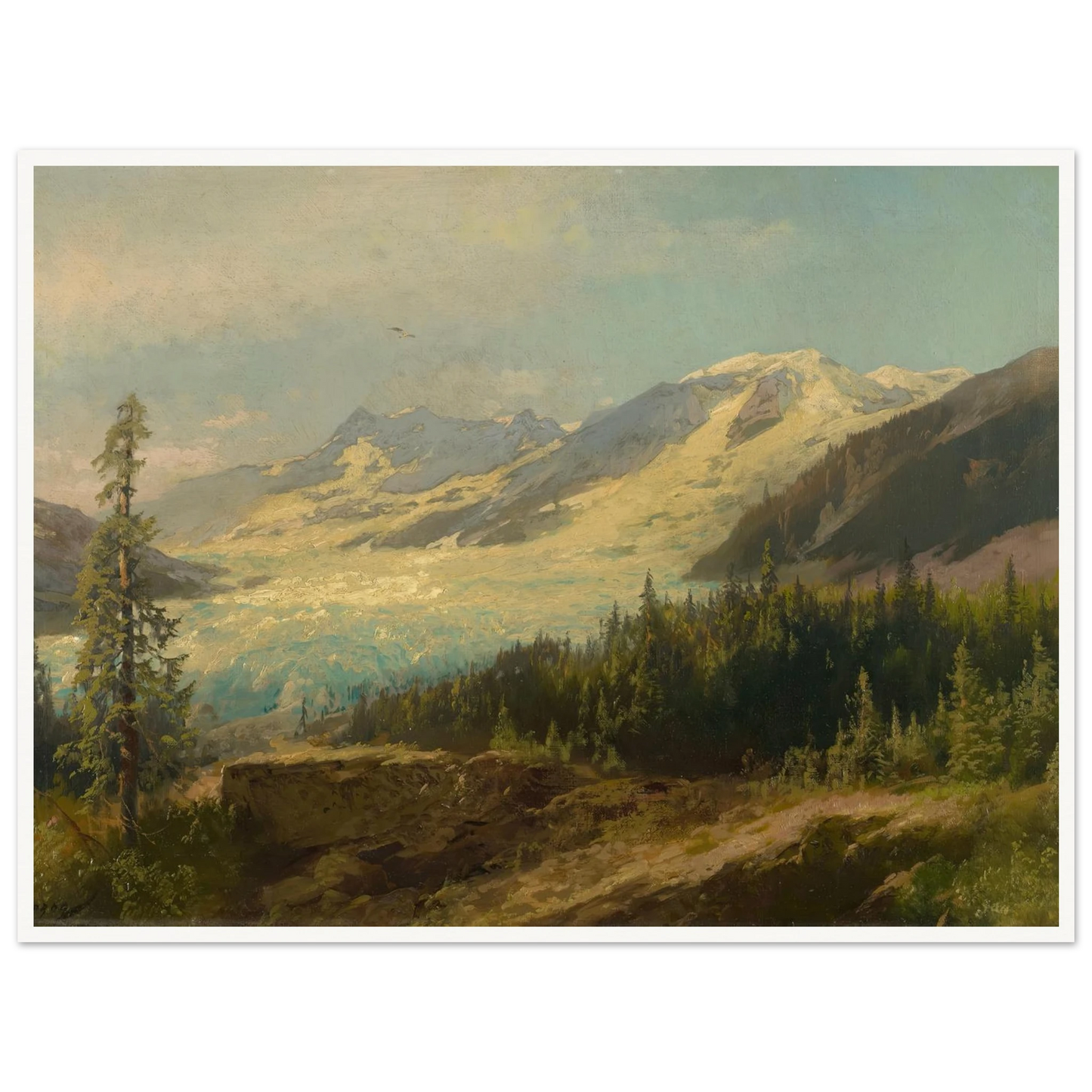 Pines in the Mountains (About 1895) Art Print | Hermann Ottomar Herzog-Quipham Collections