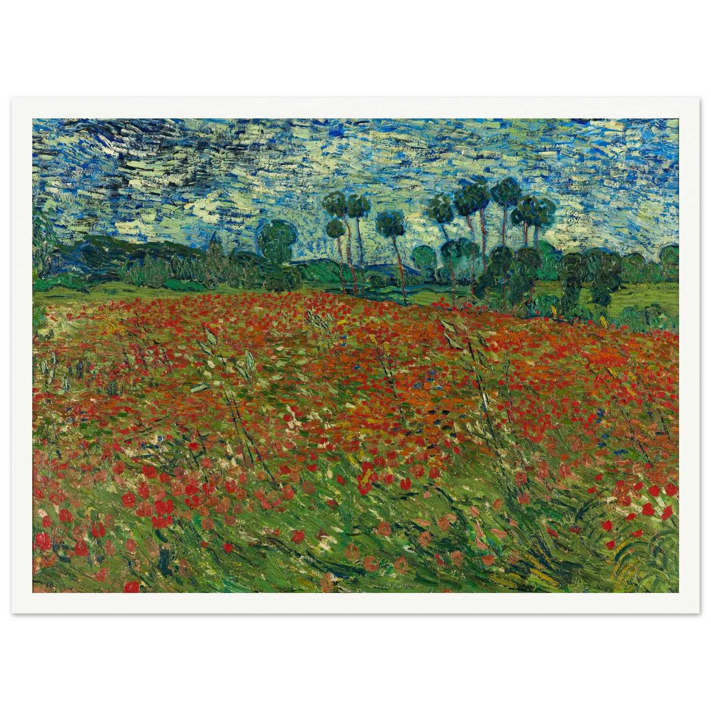 Poppy field Art Print | Vincent van Gogh-Quipham Collections