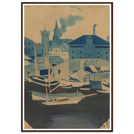 Havenzicht (1927) Art Print | Leon Spilliaert-Quipham Collections