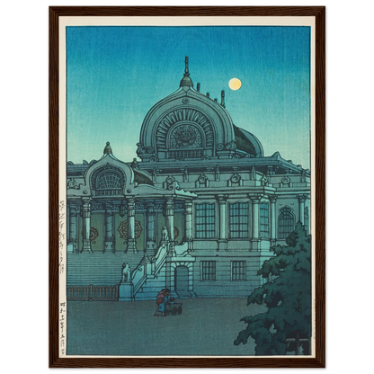 Tsukiji Honganji no yuzuki (Evening moon at Honganji Temple in Tsukiji) (1936) Art Print | Kawase Hasui-Quipham Collections