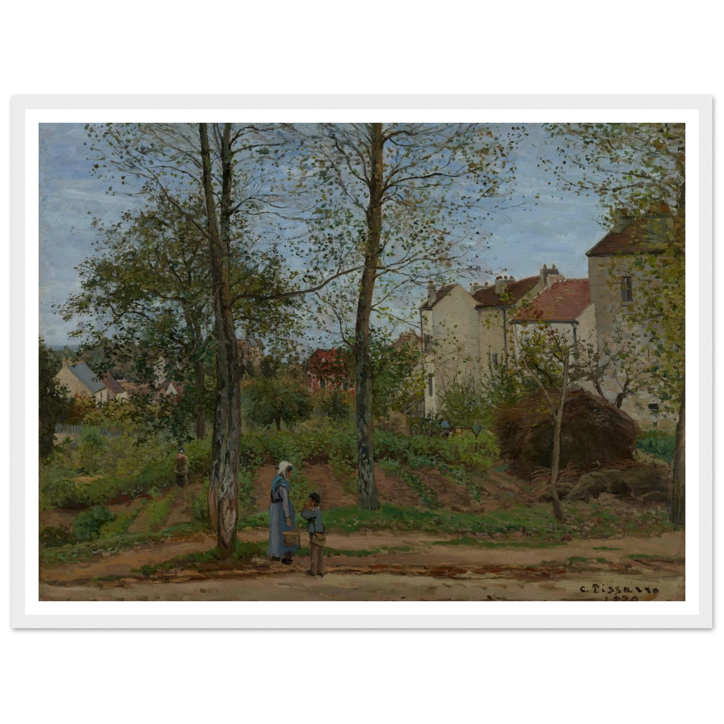 Landscape at Louveciennes (1870) Art Print | Camille Pissarro-Quipham Collections