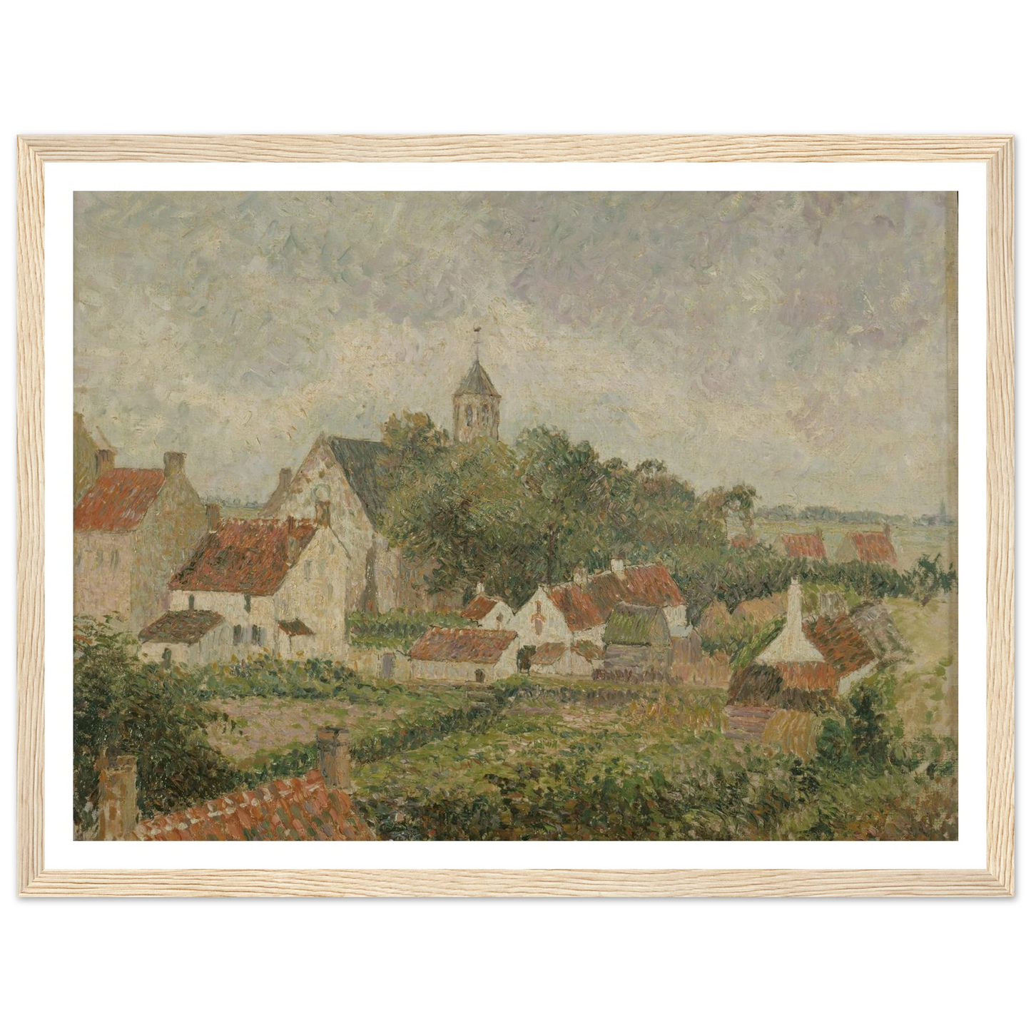 Le village de Knocke (1894) Art Print | Camille Pissarro-Quipham Collections