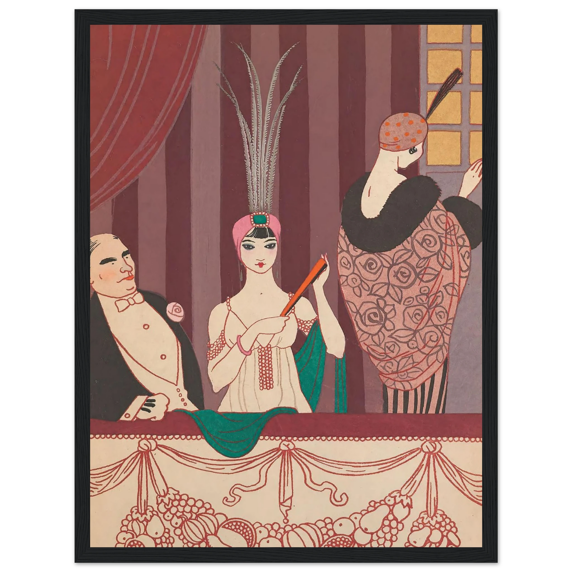 La Loge (1914) Art Print | George Barbier-Quipham Collections