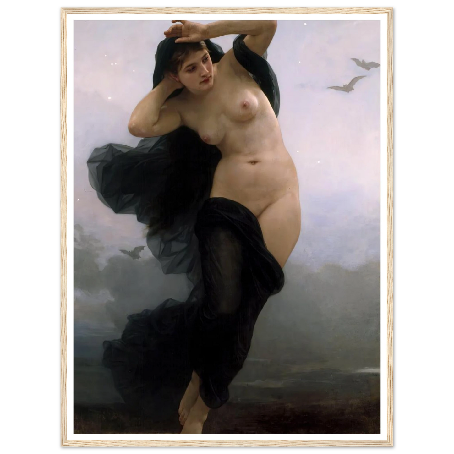 La Nuit (1883) Art Print | William Bouguereau-Quipham Collections
