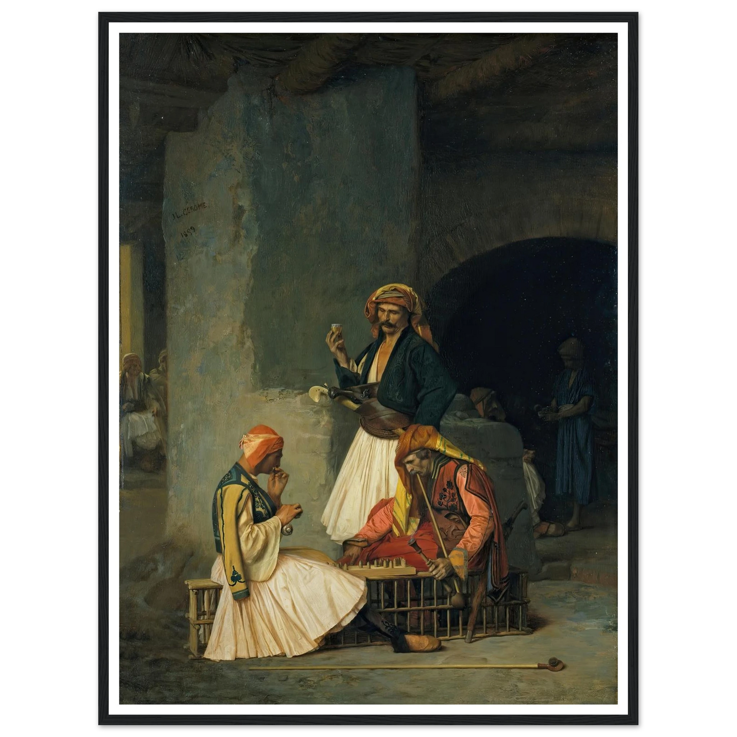 The Draught Players (1859) Art Print | Jean Leon Gerome-Quipham Collections