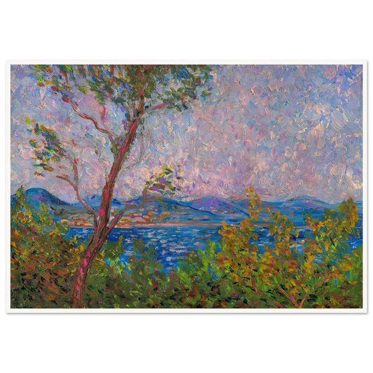 Saint-Tropez au bord de la mer Méditerranée (1893) Art Print | Maximilien Luce-Quipham Collections