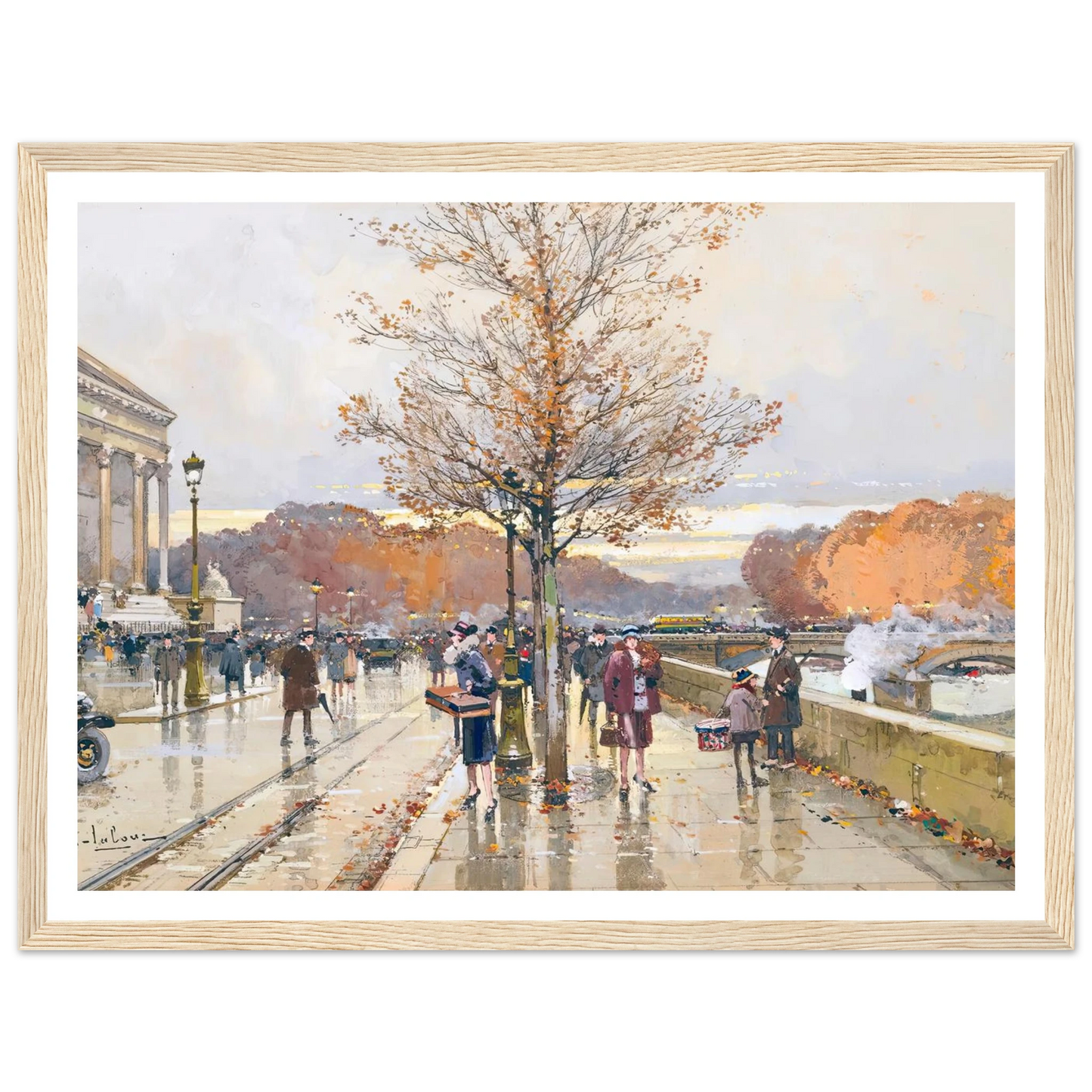 L’assemblée Nationale Et Le Pont De La Concorde Art Print | Eugene Galien Laloue-Quipham Collections