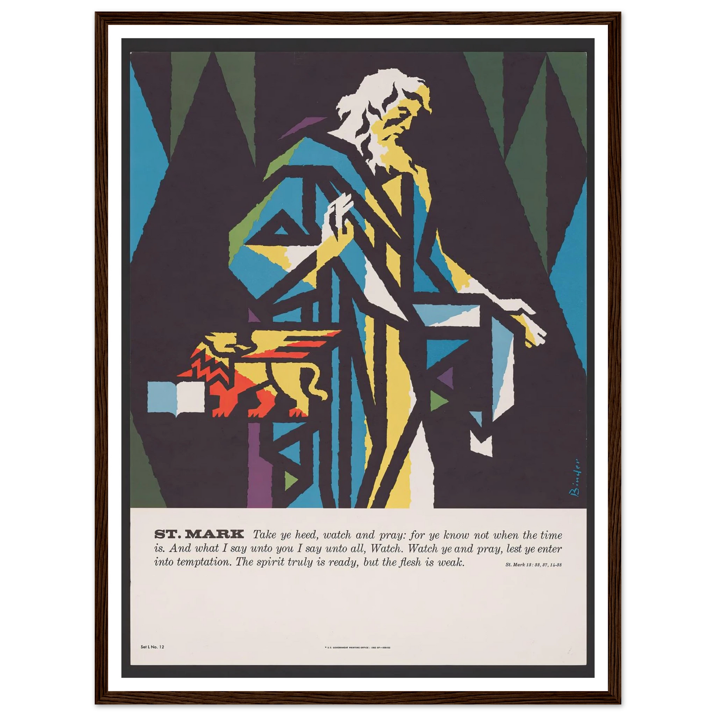 St. Mark (1962) Art Print | Joseph Binder-Quipham Collections