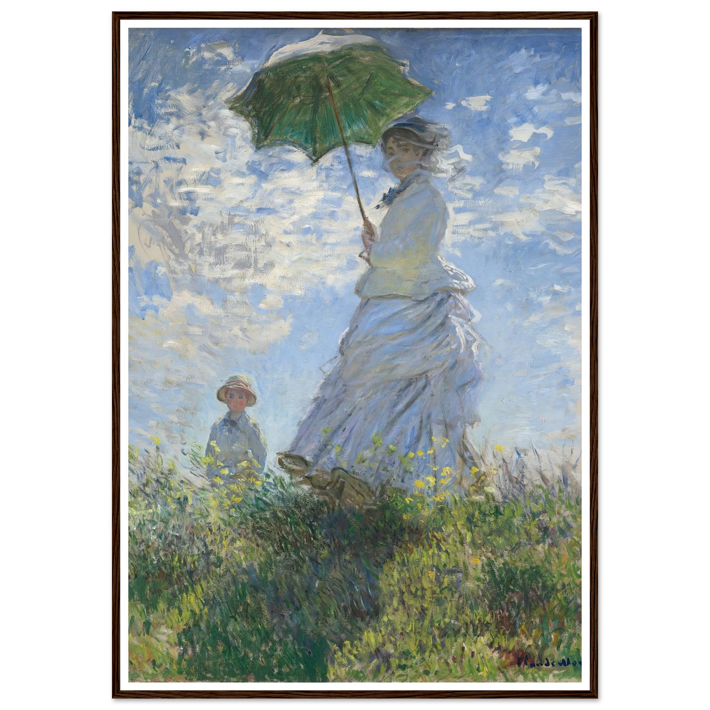 Woman with a Parasol – Madame Monet and Her Son (1875) Art Print | Claude Monet-Quipham Collections