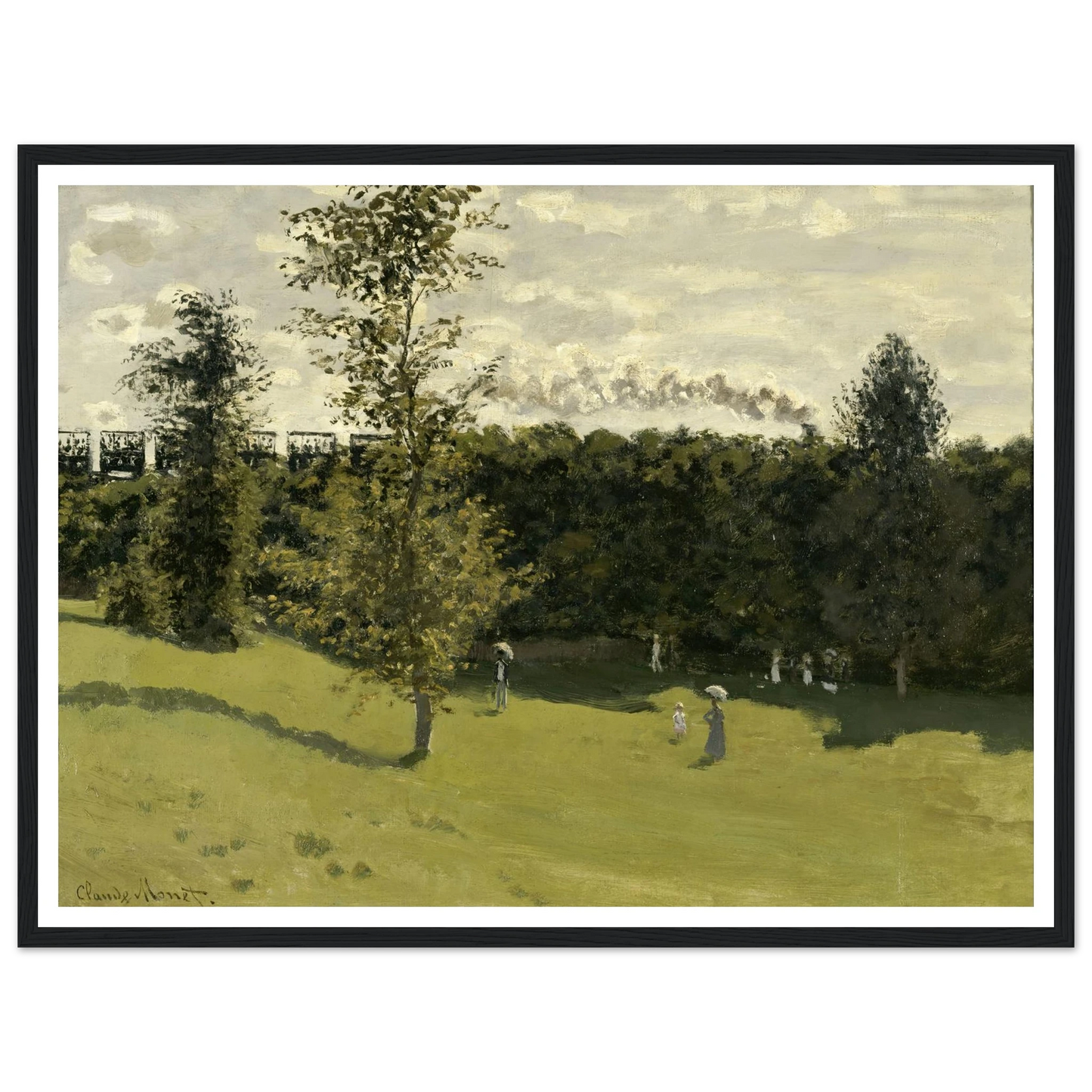 Train in the Countryside (circa 1870) Art Print | Claude Monet-Quipham Collections