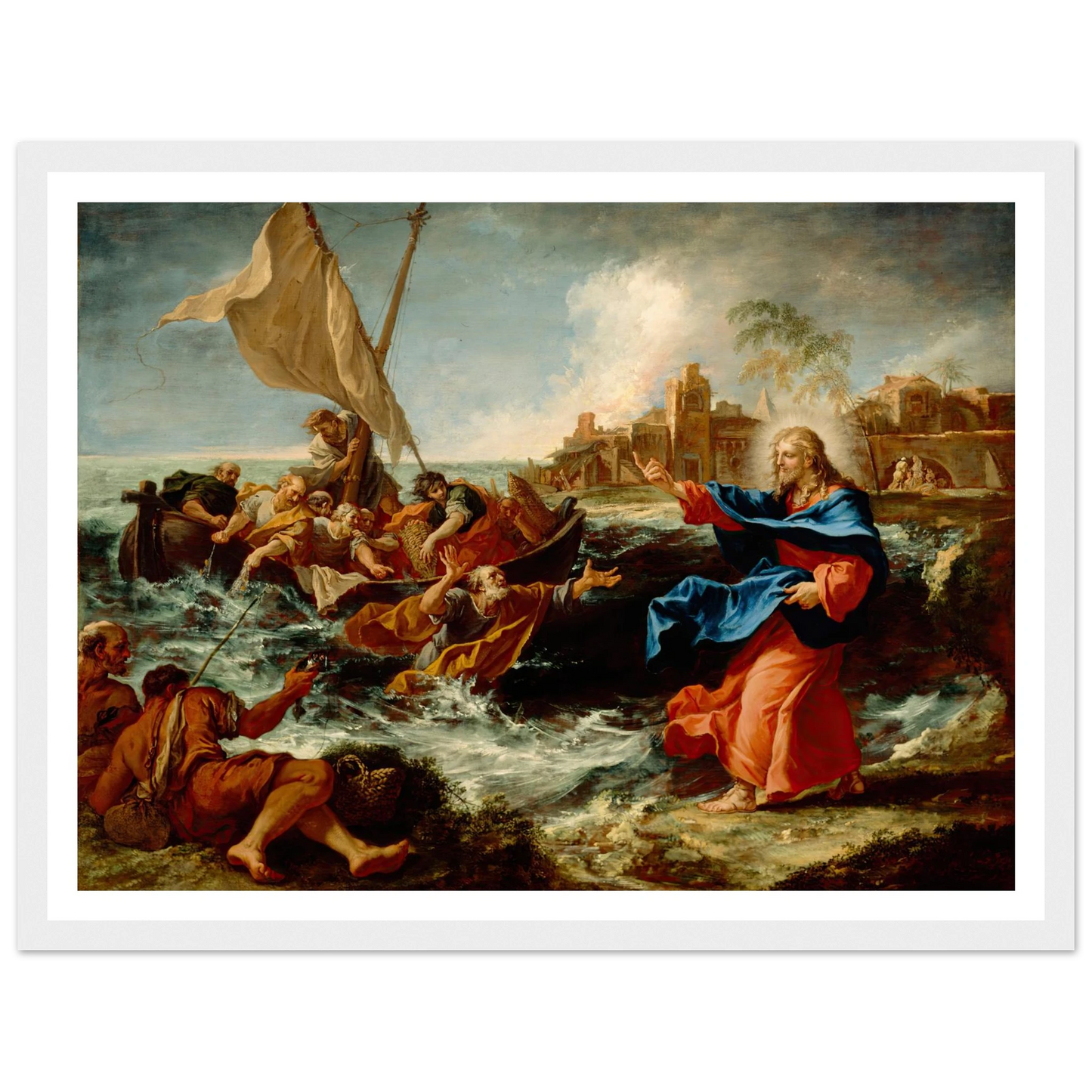The Miraculous Draught Of Fishes (ca. between 1695 and 1697) Art Print | Sebastiano Ricci-Quipham Collections